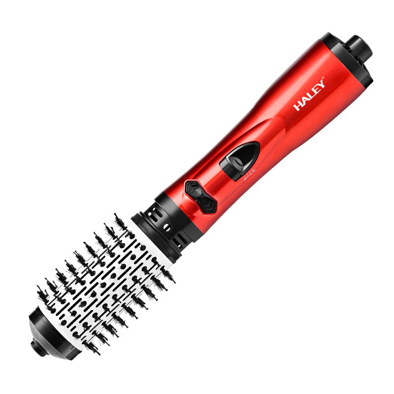 Perie rotativa HALEY, 1200W, 2 viteze, 3 trepte temperatura, Invelis Ceramic, Roșu/Negru